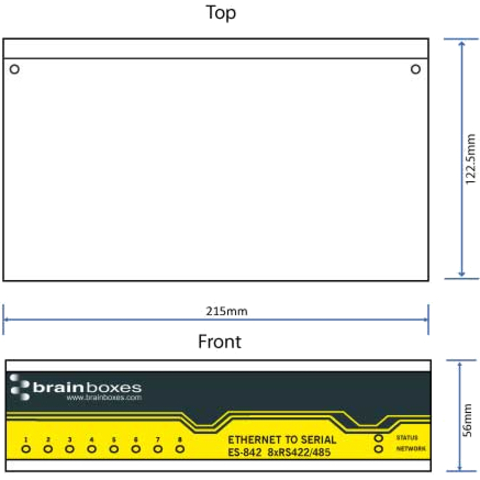 Brainboxes 8 Port RS422/485 Ethernet to Serial Adapter - Thumbnail 2