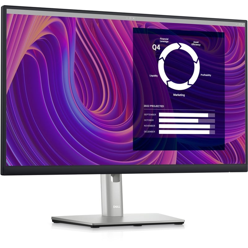 Dell P2423D 24" Class QHD LCD Monitor - 16:9 - Black, Silver - Thumbnail 2