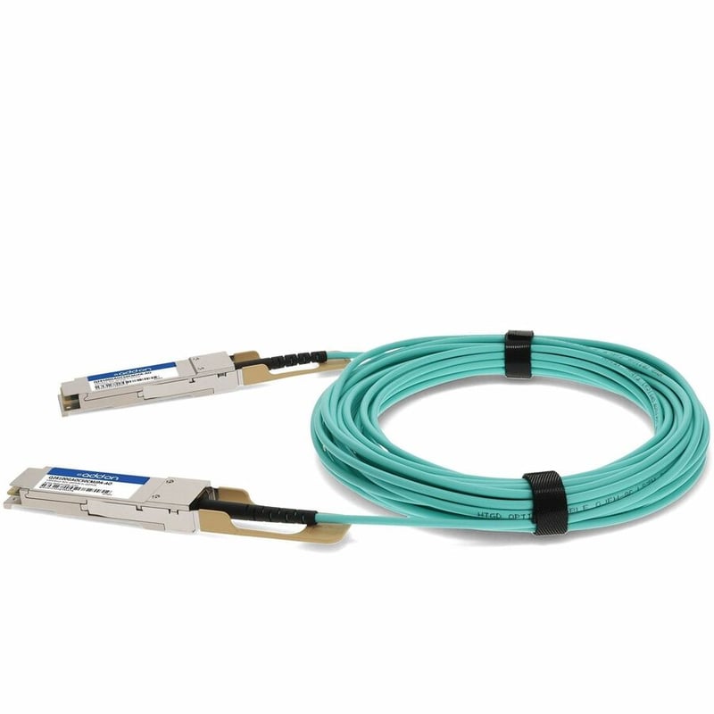 AddOn Juniper Networks® and Palo Alto Networks® Compatible TAA Compliant 100GBase-AOC QSFP28 Active Optical Cable (850nm, MMF, 0.5m) - Thumbnail 2