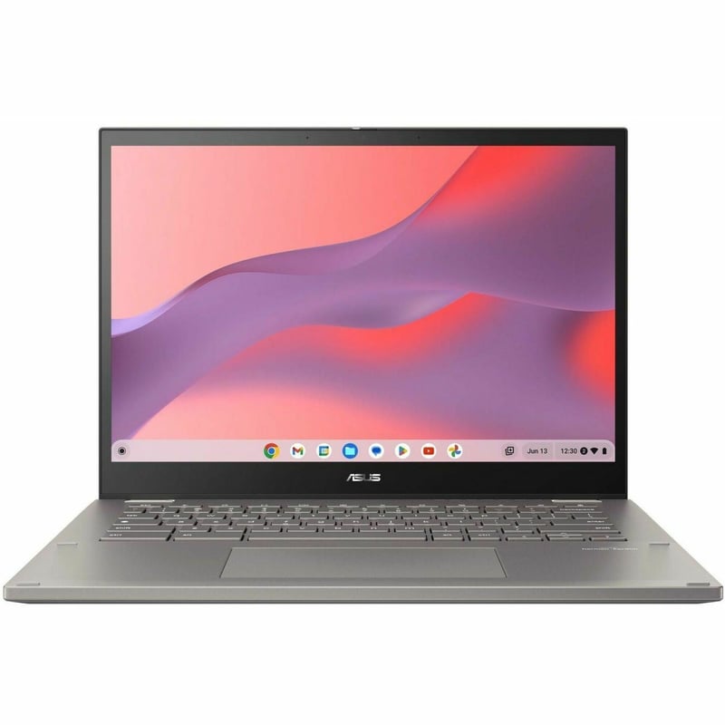 Asus Chromebook Vibe CX34 Flip CX3401 CX3401FBA-YZ388T-S 14" Touchscreen Convertible 2 in 1 Chromebook - WUXGA - 144 Hz - Intel Core i3 12th Gen i3-1215U - 8 GB - 128 GB SSD - Zinc - Thumbnail 1