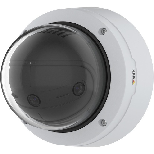 AXIS Panoramic P3818-PVE 13 Megapixel Outdoor 4K Network Camera - Color - Dome - White - TAA Compliant - Thumbnail 1