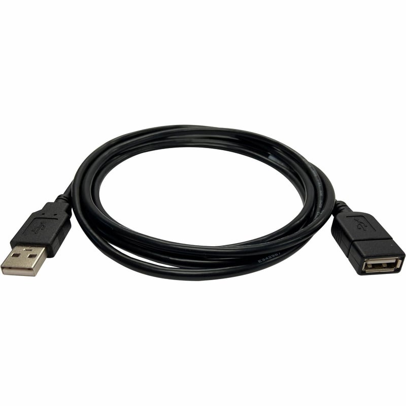USB 2.0 EXTENSION CABLE - TYPE-A, MALE/FEMALE, BLACK, 3-FT. (0.9-M)