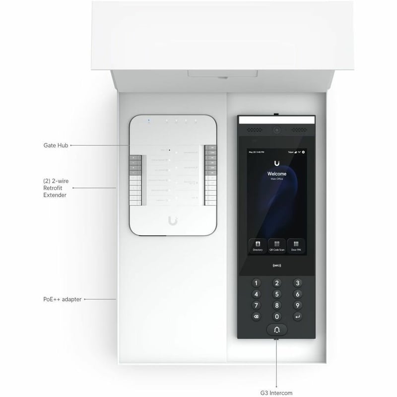 STARTER KIT WITH A GATE HUB G3 INTERCOM POE++ ADAPTER AND POE++ - Thumbnail 2
