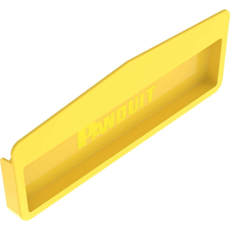 Panduit FiberRunner® End Cap, 12x4, Yellow - Thumbnail 1