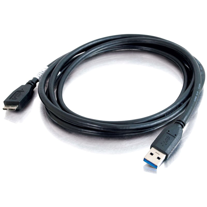 1M USB 3.0 AM-MICRO BM CBL BLK - Thumbnail 2