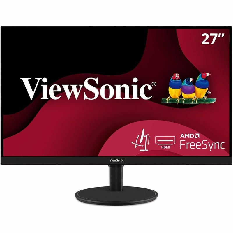 ViewSonic VA2747-MHJ 27 Inch Full HD 1080p Monitor with Advanced Ergonomics, Ultra-Thin Bezel, AMD FreeSync, 75 Hz, Eye Care, HDMI, VGA Inputs for Home and Office - Thumbnail 1