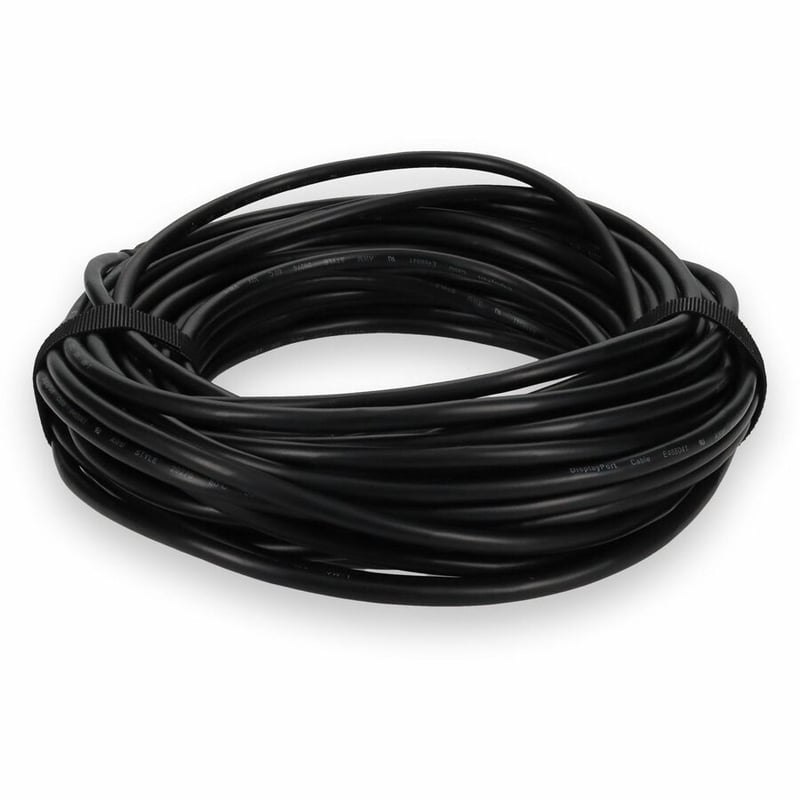 AddOn 50ft DisplayPort 1.4 Male to DisplayPort 1.4 Male Black Cable For Resolution Up to 7680x4320 (8K UHD) - Thumbnail 4
