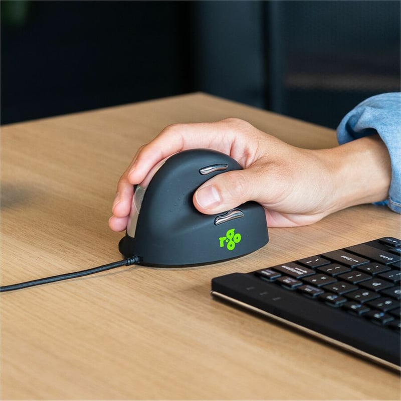 R-GO HE ERGONOMIC MOUSE, MEDIUM (HAND SIZE 165-185MM), RIGHT HANDED, WIRED - Thumbnail 3