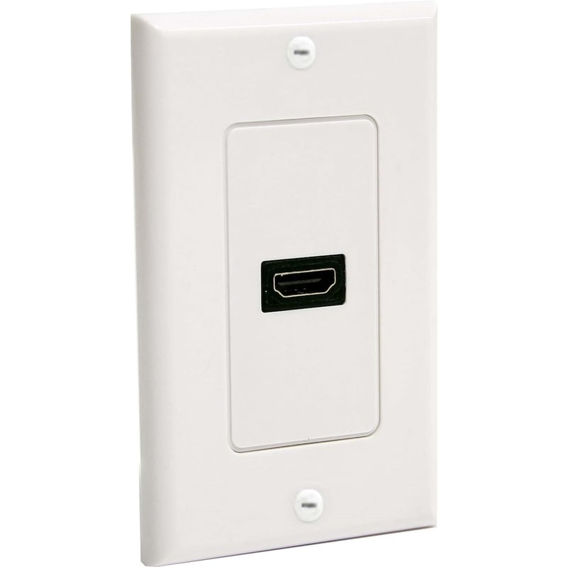 StarTech.com Single Outlet Female HDMI Wall Plate White - Thumbnail 1