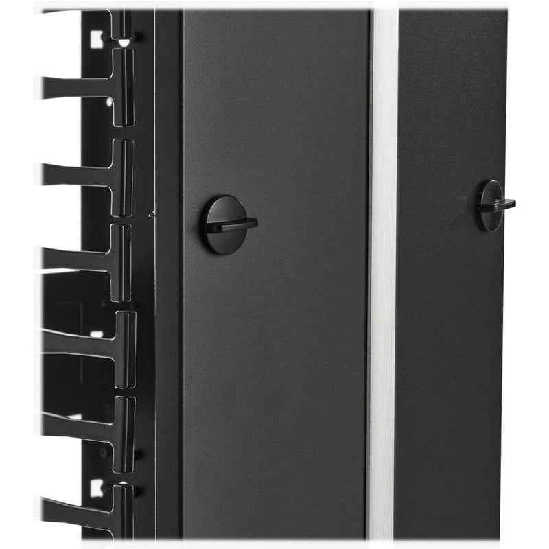Tripp Lite High-Capacity Vertical Cable Manager - Deep Double Finger Duct with Cover - Double Sided - 12 in. Wide - Black - 7 ft. (2.2 m) - Thumbnail 5
