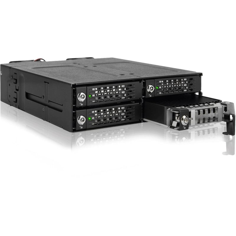 Icy Dock ToughArmor MB720MK-B V2 Drive Enclosure for 5.25" M.2, PCI Express NVMe 4.0 x4 - SFF-8612 OCuLink Host Interface Internal - Black