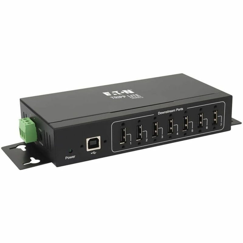 Tripp Lite by Eaton 7-Port Industrial-Grade USB 2.0 Hub - 15 kV ESD Immunity Metal Housing Wall/DIN Mountable - Thumbnail 5