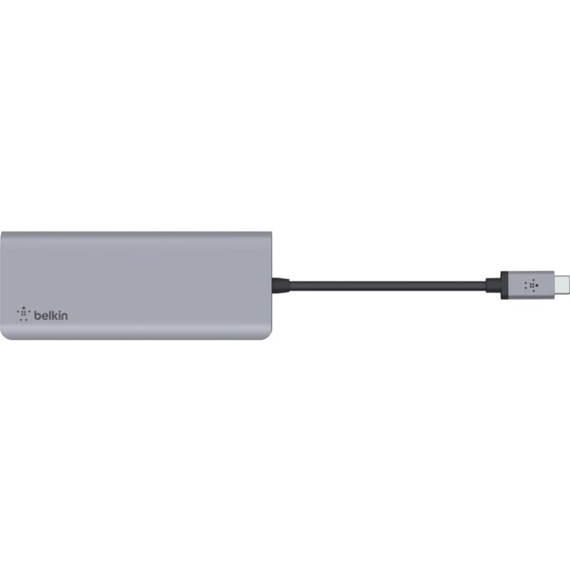 Belkin USB-C 7-in-1 Multiport Adapter, Laptop Docking Station, 2x USB-A 3.1 Gen 2, 4k HDMI 2.0, 100W Power Delivery 3.0 - Thumbnail 3