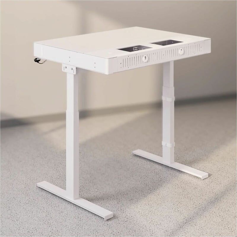 HECKLER LECTERN 4U WITH SIT/STAND COMPONENTS - WHITE - Thumbnail 3