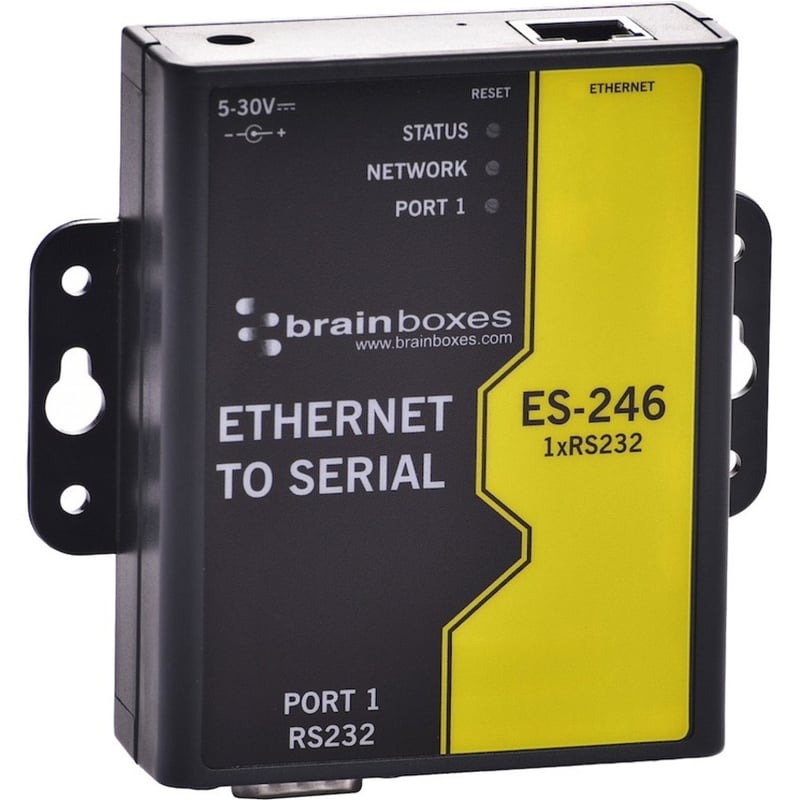 Brainboxes 1 Port RS232 Ethernet to Serial Adapter - Thumbnail 1