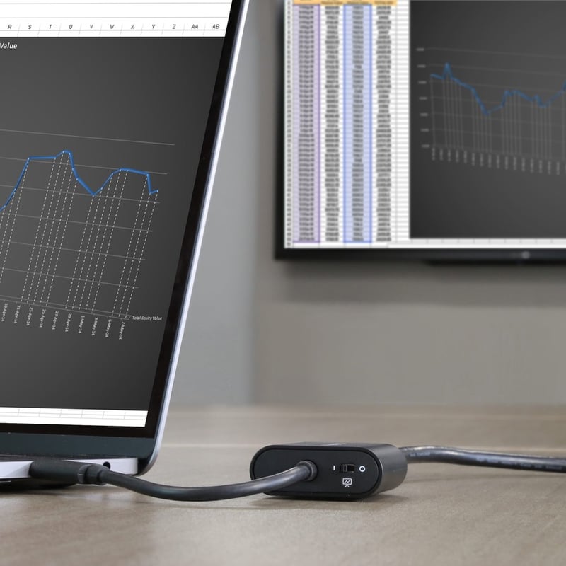 StarTech.com USB-C to VGA Adapter - 1920x1200 - USB C Adapter - USB Type C to VGA Monitor / Projector Adapter - Thumbnail 4