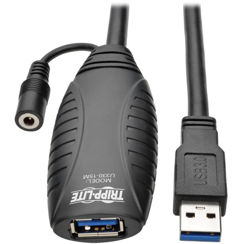 Tripp Lite by Eaton USB 3.0 SuperSpeed Active Extension Repeater Cable (USB-A M/F) 15M (49.21 ft.) - Thumbnail 1