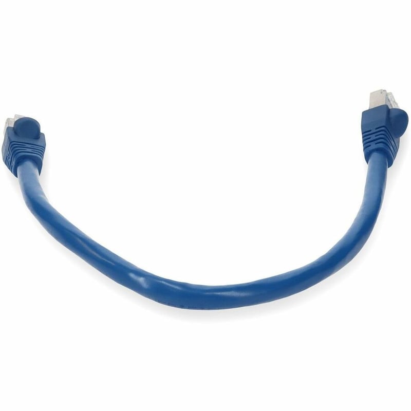 AddOn 5ft Blue CAT 6A Shielded PVC Ethernet Cable Snagless Easy Clear Boot RJ-45 M/M - Thumbnail 4