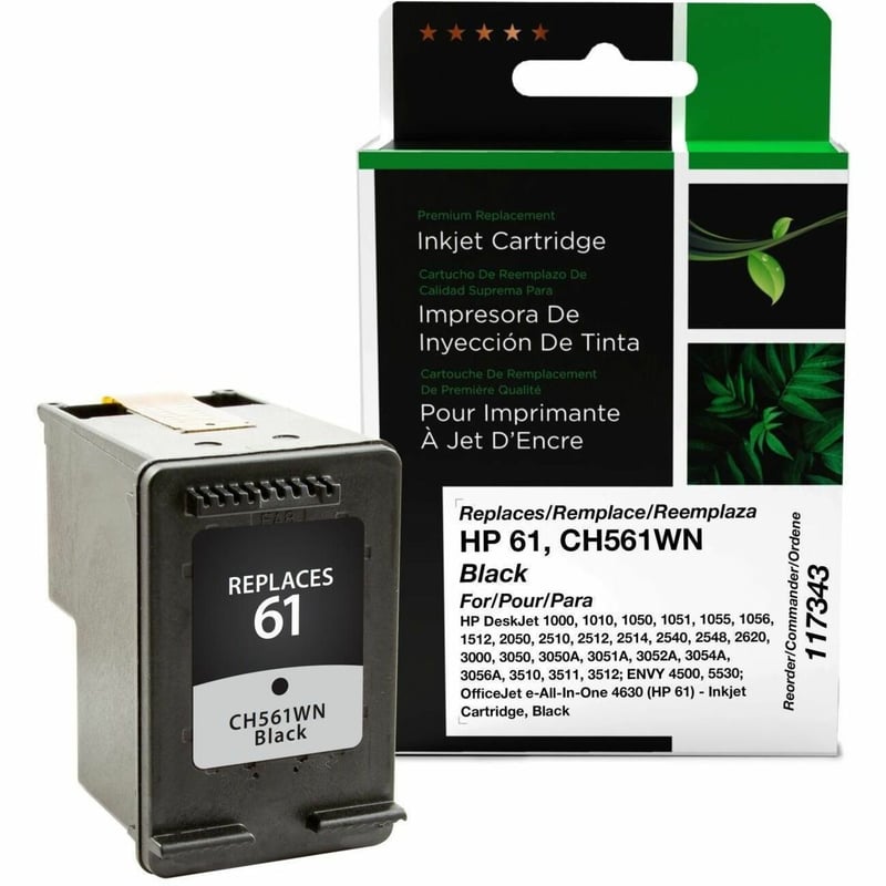 Clover Imaging Remanufactured Black Ink Cartridge for HP 61 (CH561WN) - Thumbnail 1