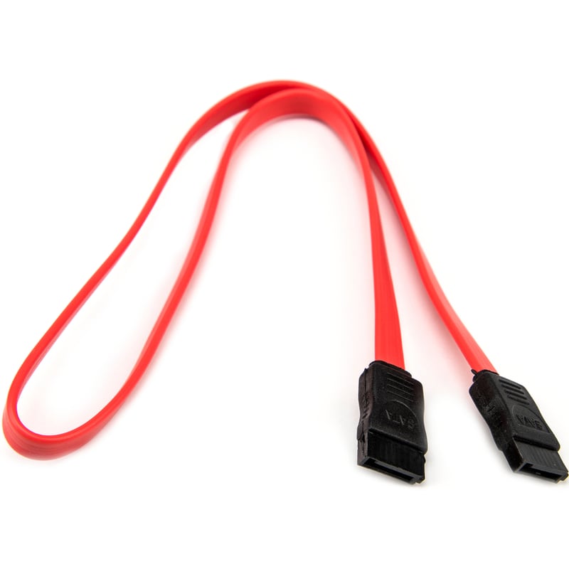 Rocstor Premium 18in SATA Serial ATA Cable - SATA - 18in - 1 x Female SATA - 1 x Female SATA - Red - Thumbnail 2
