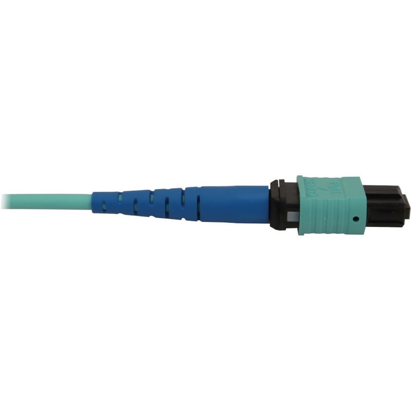 Eaton Tripp Lite Series 40/100/400G Multimode 50/125 OM3 Fiber Optic Cable (24F MTP/MPO-PC F/F), LSZH, Aqua, 25 m (82 ft.) - Thumbnail 2