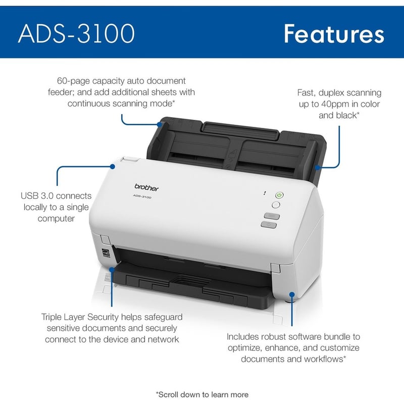 ADS-3100 DESKTOP SCANNER ADS-3100 DESKTOP SCANNER - Thumbnail 2