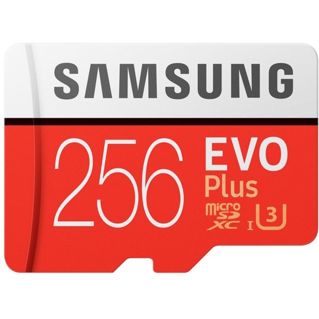 Samsung EVO Plus 256 GB Class 10/UHS-I (U3) microSDXC - 1 - Thumbnail 1
