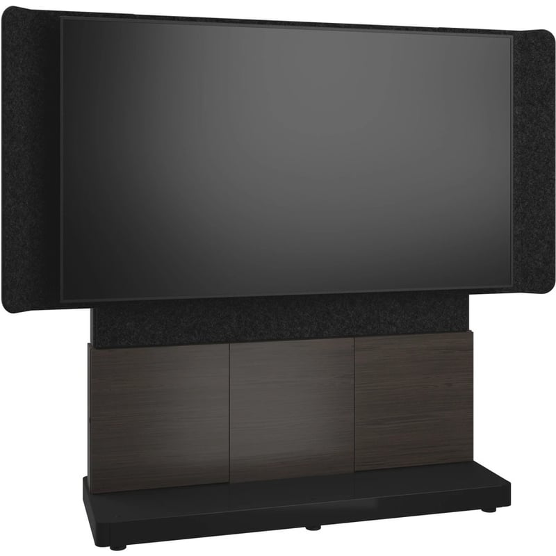 Middle Atlantic Forum Series 4RU Free-Standing 3-Bay Single Display Stand - Dark Finish - Thumbnail 2
