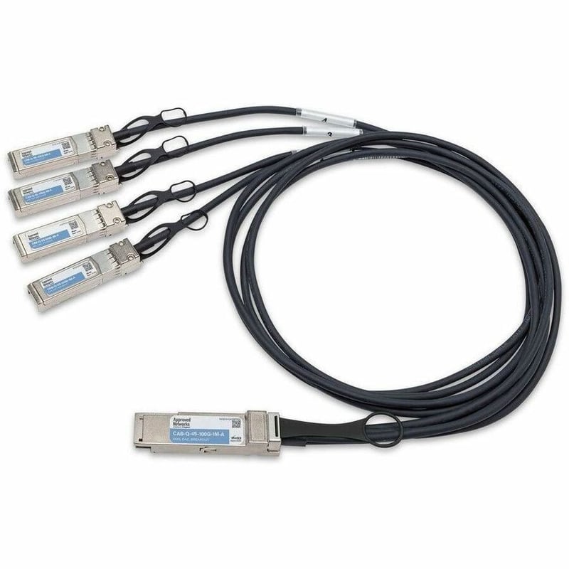 Approved Networks 100GBASE QSFP28 Passive DAC Cable (QSFP28+ to 4 x SFP28) Breakout