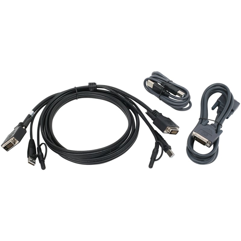 IOGEAR 6 ft. Dual View DVI, USB KVM Cable Kit with Audio (TAA) - Thumbnail 1