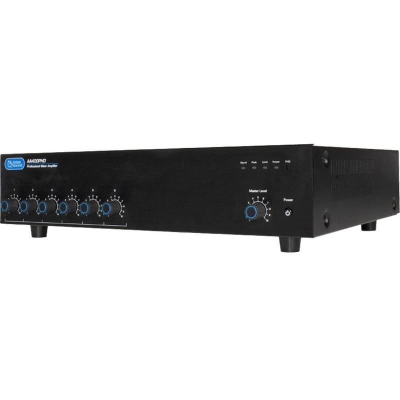 AtlasIED AA400PHD Amplifier - 2400 W RMS - 6 Channel - Black - Thumbnail 3