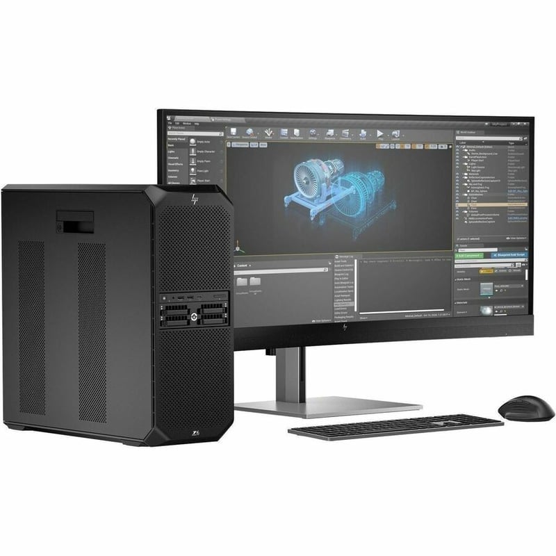 HP Z6 G5 A Workstation - 1 x AMD Ryzen Threadripper PRO 7965WX - 256 GB - Tower - Black
