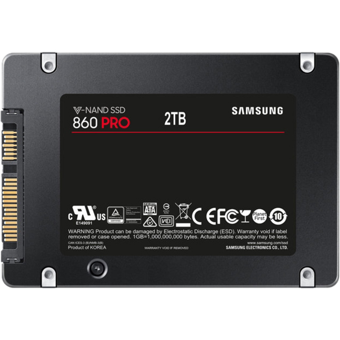 Samsung 860 PRO MZ-76P2T0BW 2 TB Solid State Drive - 2.5" Internal - SATA (SATA/600) - Thumbnail 3