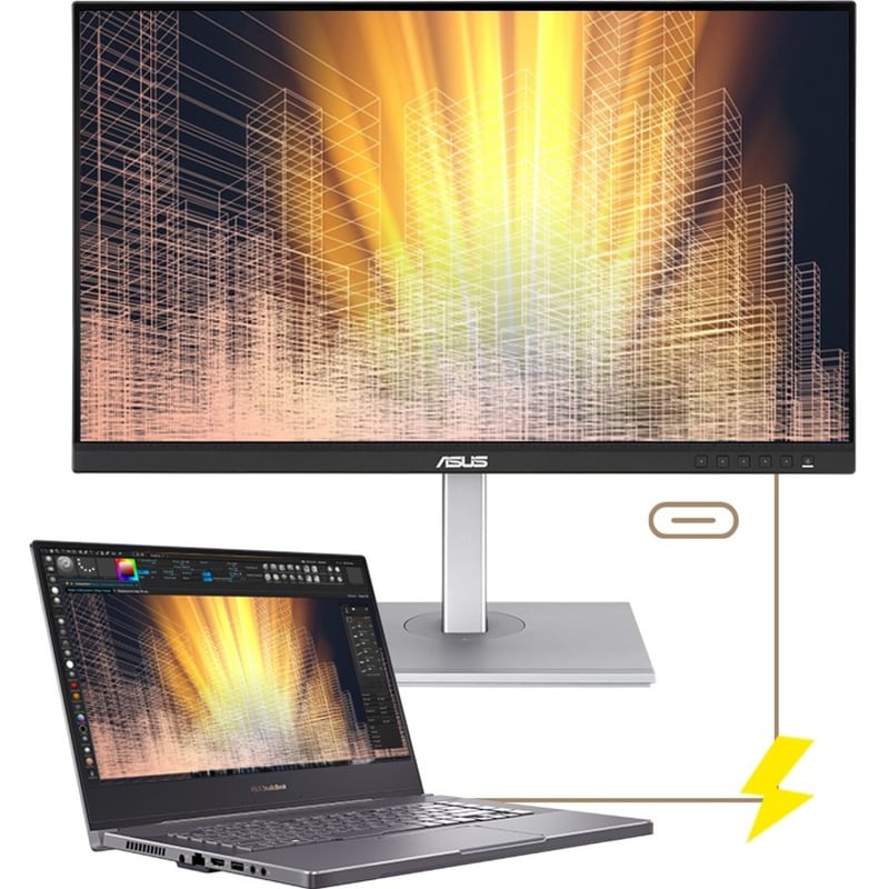ASUS ProArt Display 27" 1440P Monitor (PA278CV) - QHD (2560 x 1440), IPS, 100% sRGB/Rec. 709, ?E < 2, Calman Verified, USB Hub, USB-C, DisplayPort Daisy-Chaining, HDMI, Eye Care, Height Adjustable - Thumbnail 3