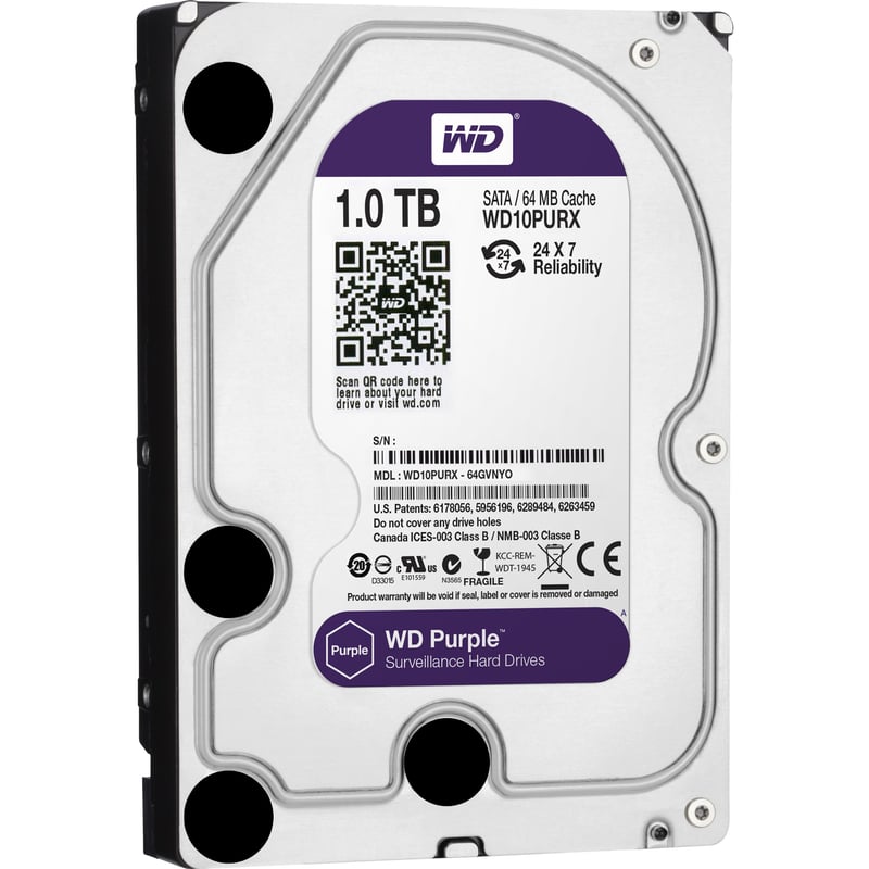 WD PURPLE 1 TB HDD 3.5 INTERNAL SATA BULK