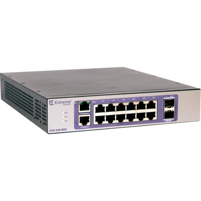 Extreme Networks 210-12t-GE2 Ethernet Switch - Thumbnail 2
