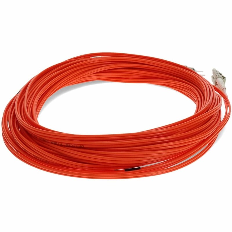 AddOn 40m ST to LC Orange OM1 Duplex OFNR (Riser-Rated) MMF Fiber Patch Cable - Thumbnail 5