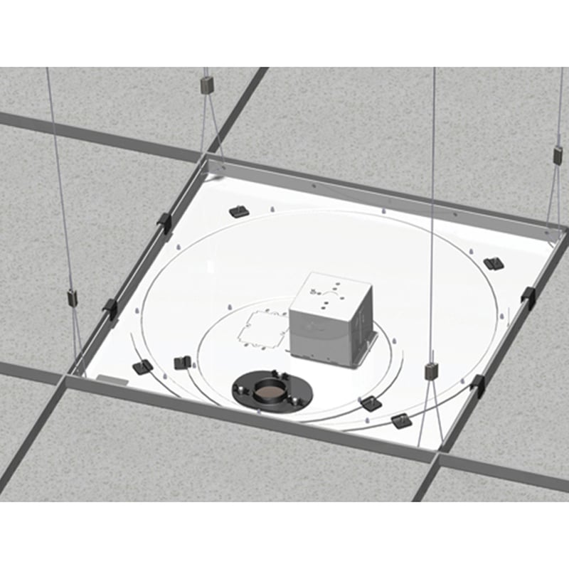 Chief Speed-Connect Suspended Ceiling Tile Replacement Kit - With Power Outlet Housing - White