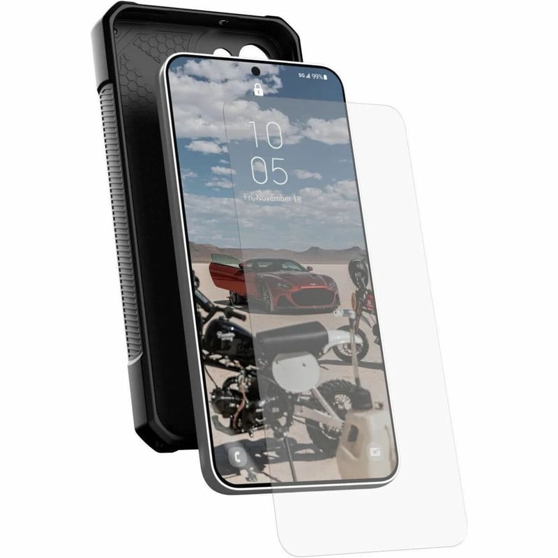 Urban Armor Gear Glass Screen Protector Shield Plus for Galaxy S23 Plus - Clear Clear - Thumbnail 1