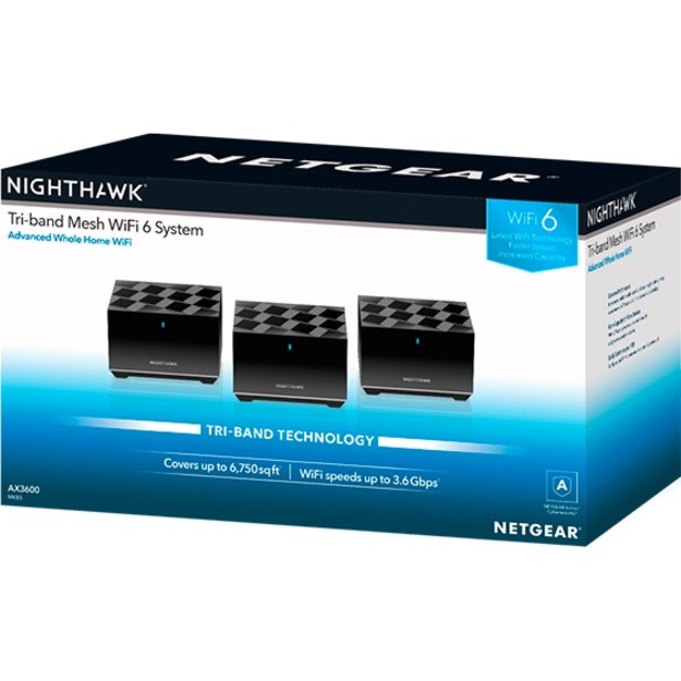 Netgear Nighthawk MK83 Wi-Fi 6 IEEE 802.11ax Ethernet Wireless Router - Thumbnail 2