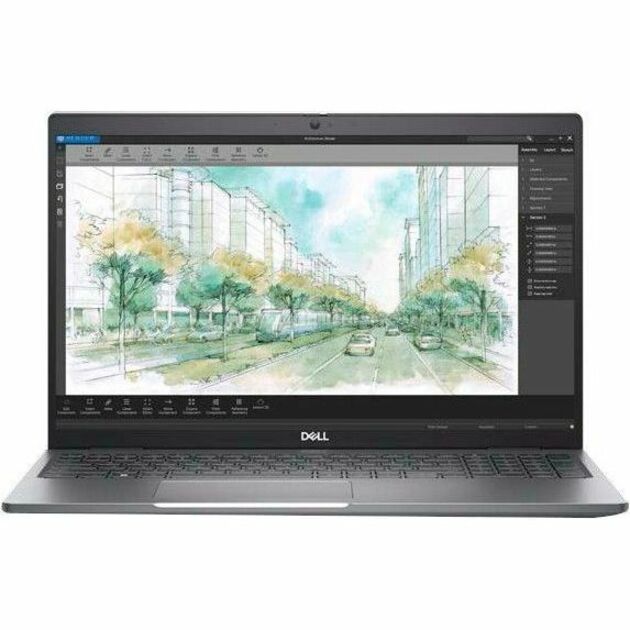 Dell Precision 3000 3590 15.6" Mobile Workstation - Full HD - 60 Hz - Intel Core Ultra 5 135H - vPro Technology - Intel Evo Platform - 16 GB - 512 GB SSD - English (US) Keyboard - Titan Gray - Thumbnail 4