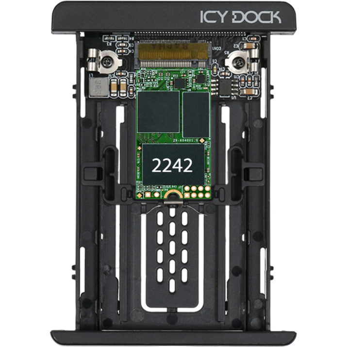 Icy Dock MB705M2P-B Drive Enclosure for 2.5" - U.2 (SFF-8639) Host Interface External - Black