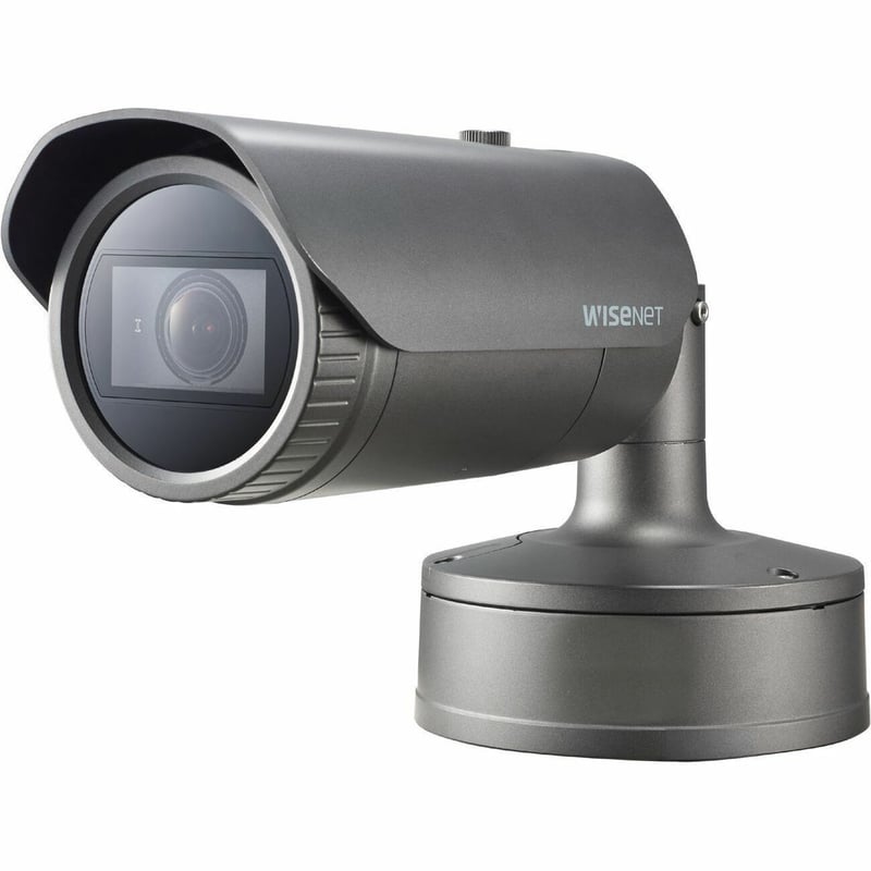 Wisenet XNO-8082R 6 Megapixel Network Camera - Color - Bullet - Dark Gray - TAA Compliant - Thumbnail 1