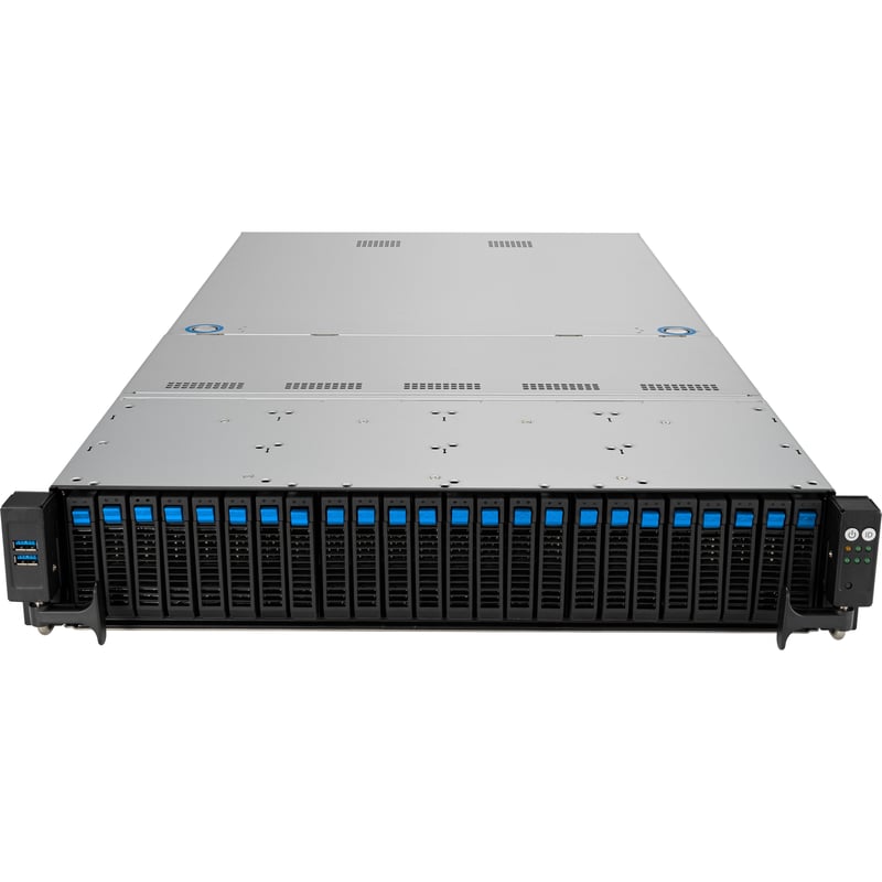 Asus RS520A-E12-RS24U-16W2RB Barebone System - 2U Rack-mountable - Socket SP5 LGA-6096 - 1 x Processor Support - AMD - Thumbnail 1