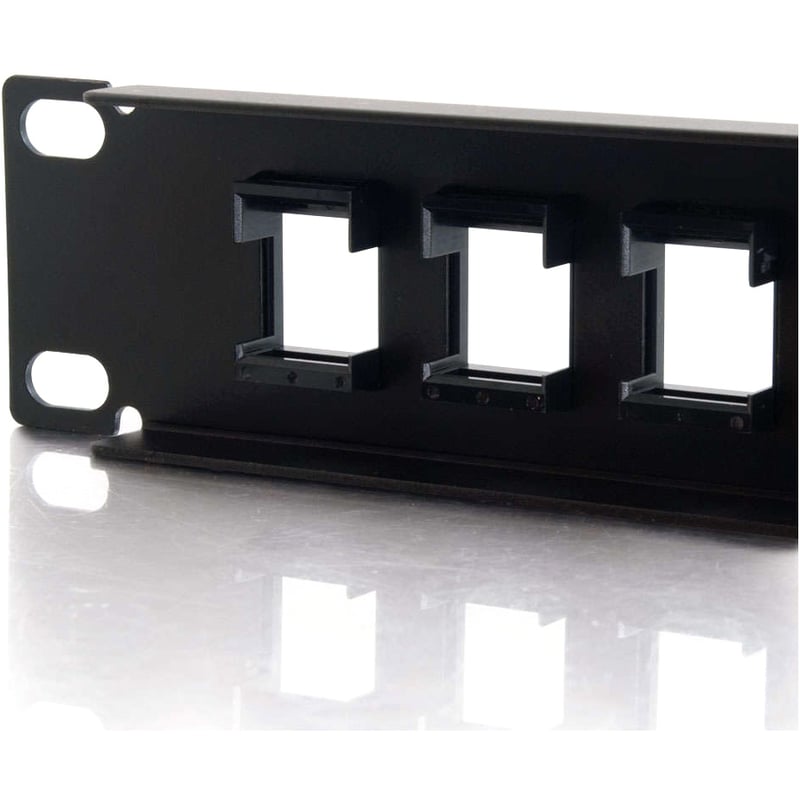 C2G 16-Port Patch Panel - Blank Keystone - 1U - 19" - Thumbnail 4