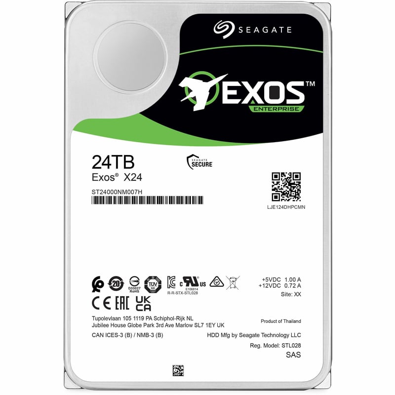 Seagate Exos X24 24 TB Hard Drive - Internal - SAS