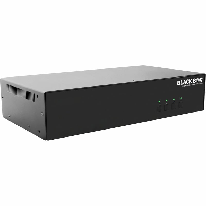 Black Box 4K60 HDMI Dual-Head KVM Switch - 4 Port - Thumbnail 1