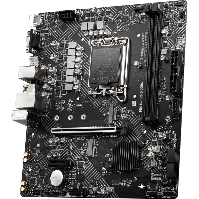 MSI H610M-G DDR4 Desktop Motherboard - Intel H610 Chipset - Socket LGA-1700 - Micro ATX - Thumbnail 4