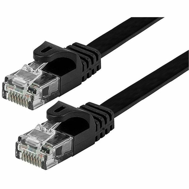 MONOPRICE FLEXBOOT FLAT CAT6 ETHERNET PATCH CABLE - SNAGLESS RJ45_ FLAT_ 550MHZ_ - Thumbnail 1