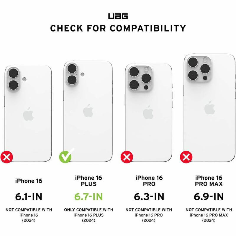 UAG CASE IPH16 PLUS PLSMXTE MGSF-BLK/CLR - Thumbnail 2
